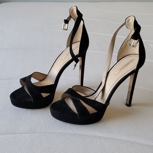 Black strappy stilettos